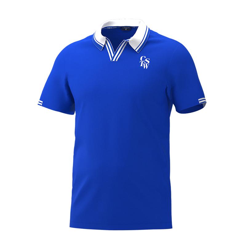 CORALIAN Men'S Tennis Polo Sorona T-Shirt Blue