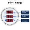 Boat Car 3 in 1 Multi-Functional Digital Gauge 52mm RPM Fuel Water Level Water Temp Oil Press Voltmeter Holding Tank Alarm Meter