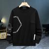 2025 Spring/Autumn Men's Oversized Casual Round Neck Hoodie for Youth