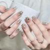 Detachable Bling Diamond Pearl Fairy Nail Art Stickers & Wearable Fake Nails