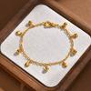 Wind Stainless Steel Ball Heart Bracelet Gold, Women'S Versatile Jewelry Br-2737