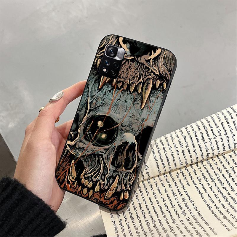 

Skull Phone Case For Xiaomi Redmi note 14 Pro 14 13 12 11 10 Pro 14S 12S 11S Redmi 14C 13C 10 Redmi Note 12S
