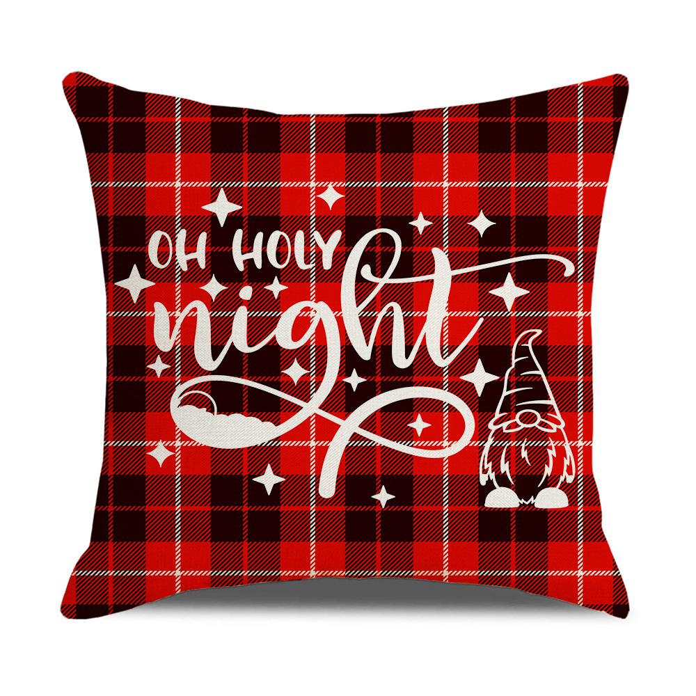 Christmas Pillow Case Christmas Red Snowflake Christmas Tree Home Decoration Pillow Case