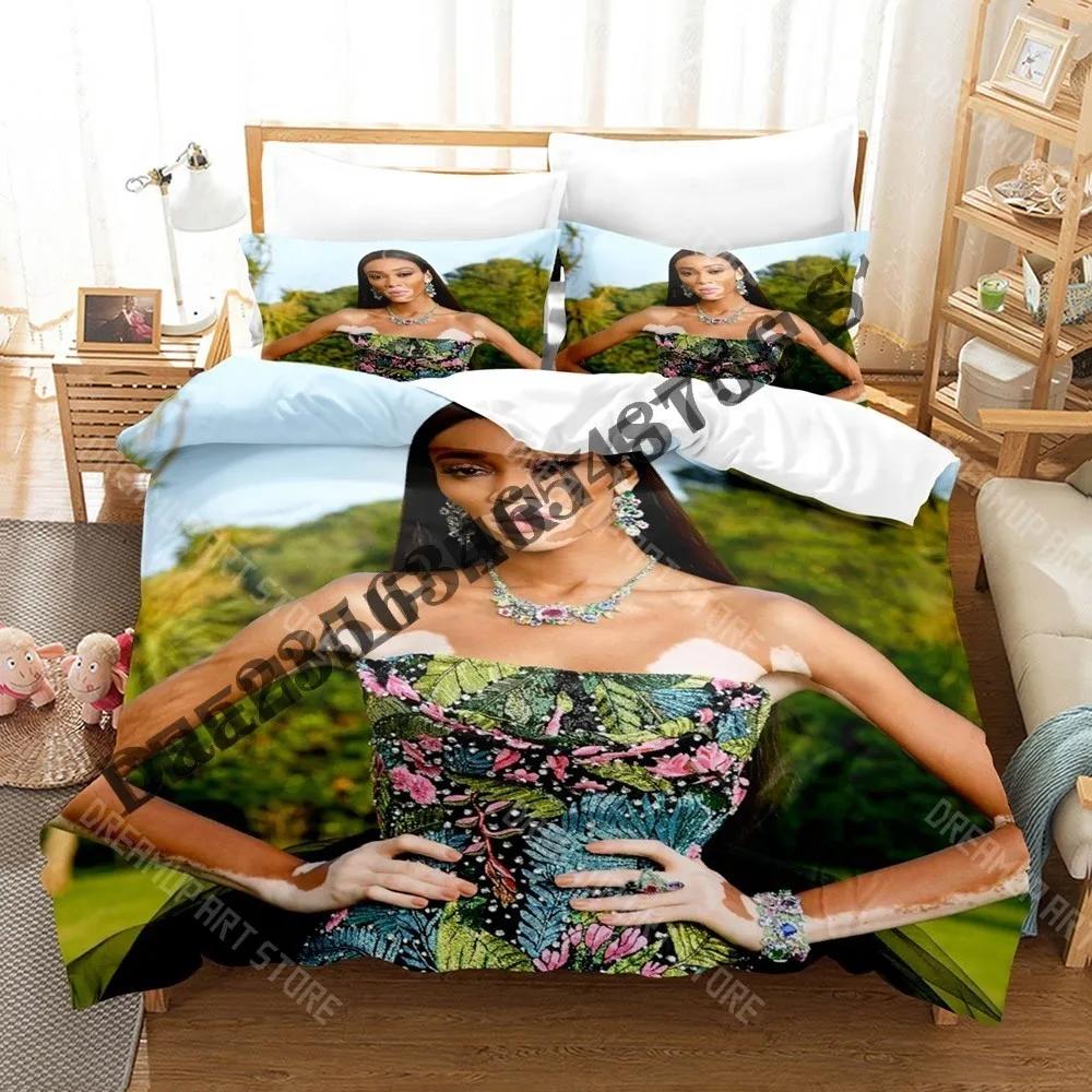 3D Print Winnie Harlow Bedding Set Single Twin Full Queen King Size Bed Set Adult Kid Bedroom Duvetcover Sets Game Anime Bed