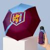 Aston Villa Football Pattern Printed Mini 5 Folds 8 Ribs Compact Umbrella Windproof Waterproof Lightweight Portable Folding