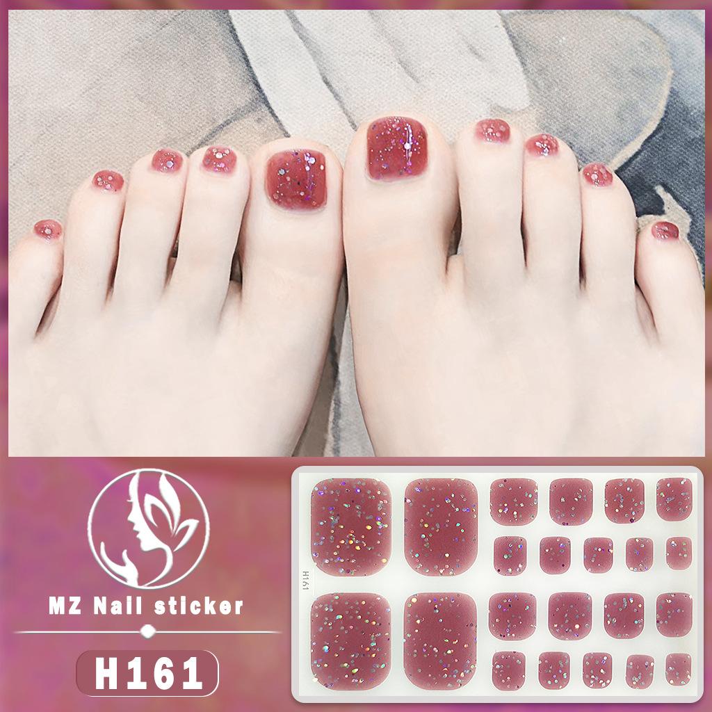 H New Nail Sticker 3D Diamond Nail Sticker Waterproof Long-lasting White Nail Sticker