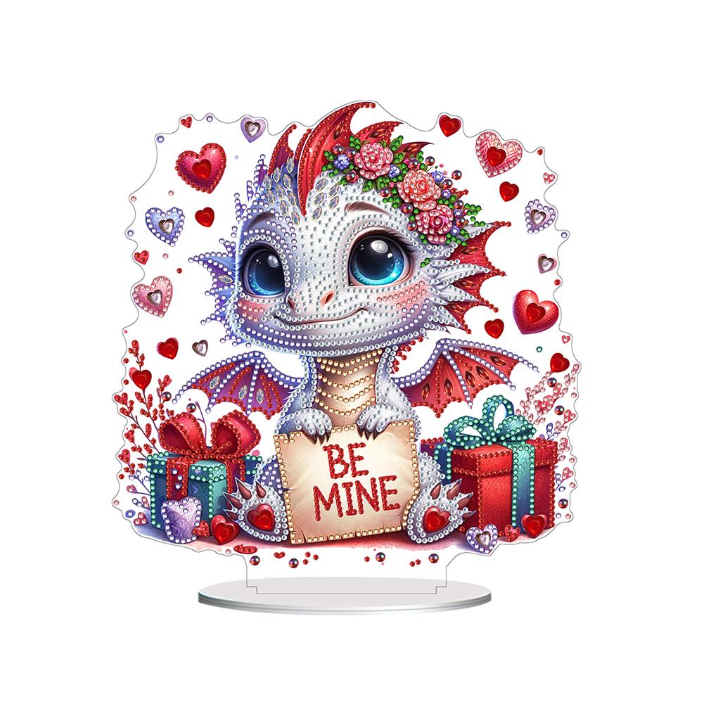 Acrylic Special Shape Owls Diamond Painting Tabletop Ornaments Kit 5D DIY Diamond Art Tabletop Decorations for Home Office Decor