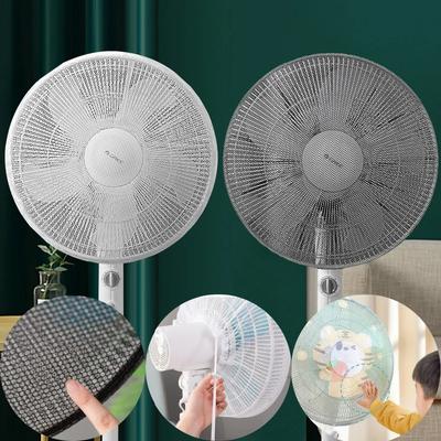 Heim Elektrischer Ventilator Staubschutz Kordelzug Schutznetz Anti-Quetsch-Hand Sicherheit Staubdicht Standventilator Abdeckung Ventilatorschutz Aufbewahrungstaschen