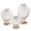 Set of 3 Soft Touch Velvets Jewelry Presentation Rack Enhances Visual Appeal Suitable for Various Jewelry Showcasing