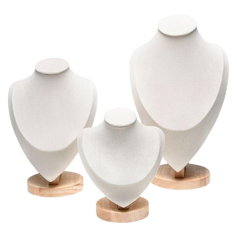 Set of 3 Soft Touch Velvets Jewelry Presentation Rack Enhances Visual Appeal Suitable for Various Jewelry Showcasing