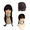 Halloween Wednesday Addams The Addams Family Hair Weaving Girl Wig