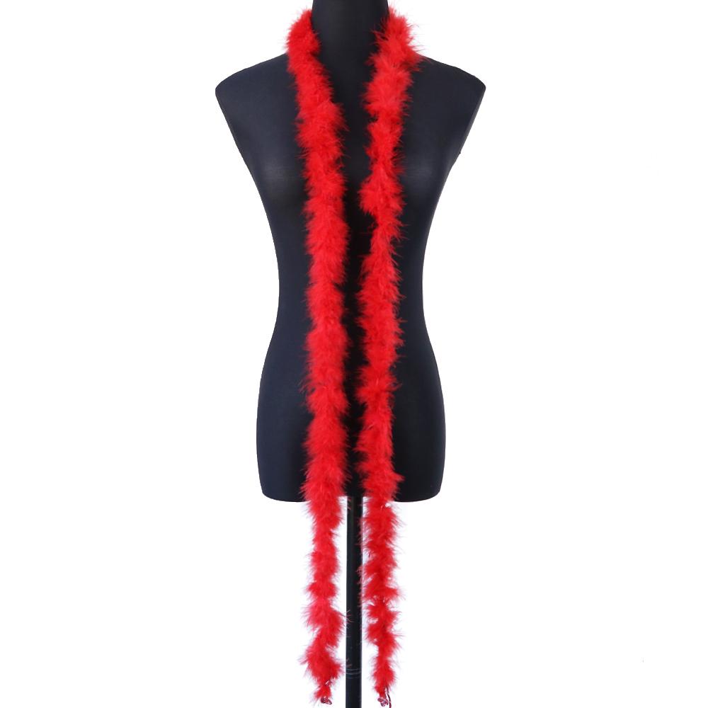 DIY 11G Marabou Feathers Boa For Shaw 2 Meters Turkey Plumes Frigne For DIY Wedding Dress Clothing Shawl Decoration Sewing Crafts