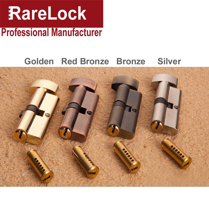 Door Lock Cylinder 4 Color for Bathroom Bedroom Office Hotel Building Hardware DIY Rarelock YP40 G