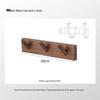 3-Hook Wooden Wall-Mounted Coat Rack