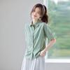 Women's Chiffon Short Sleeve Blouse