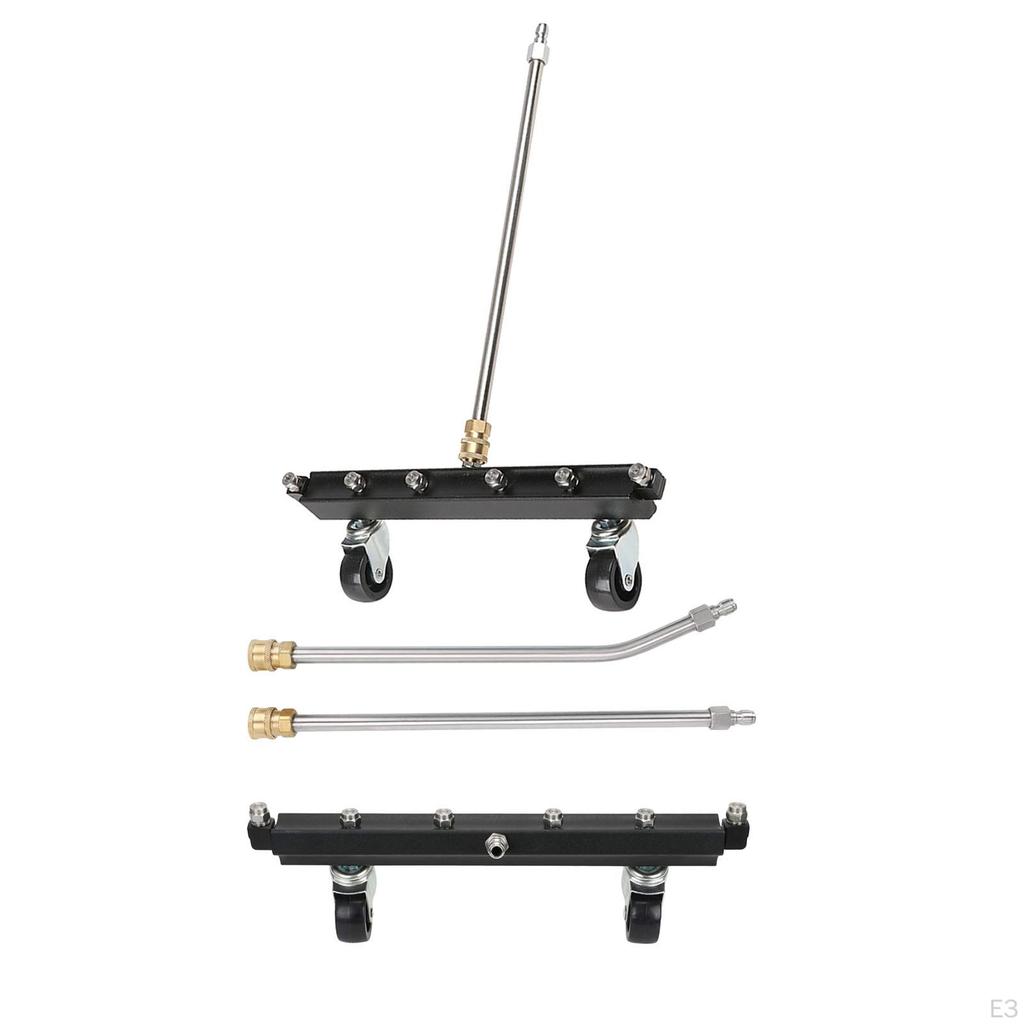 15inch Pressure Washer Attchment Carriage Cleaner with 6 Nozzles And 2 Extension Car Body Cleaning