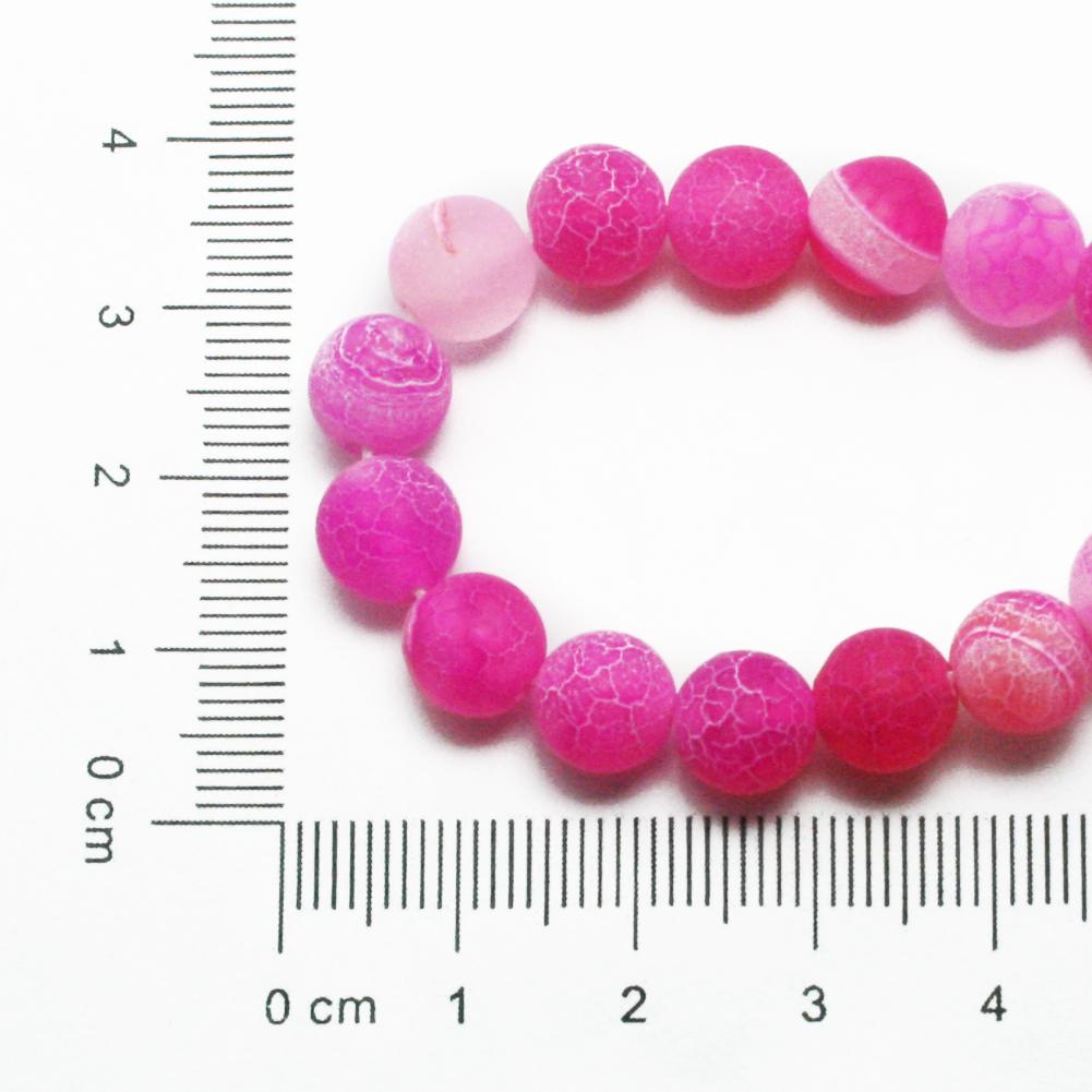 Natural Stone Frost Crab Colorful Carnelian Round Loose Beads 6 8 10 12 14MM For Jewelry Making