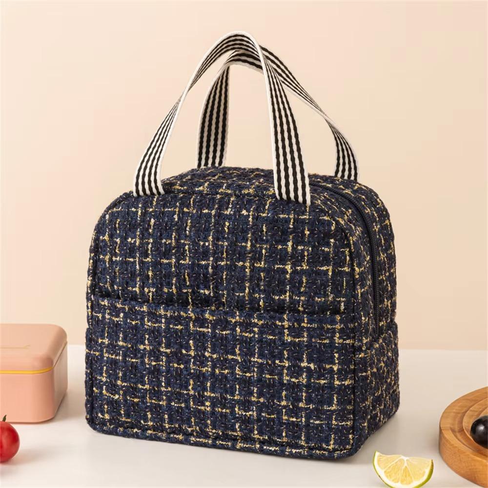 2PCS/SET Fashion Thermal Insulation Bag Large Capacity Cooling Picnic Bag Tote Lunchbox  Students