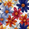Outdoor Dekostoffe Oxford - Motiv Blumen I Dx5147