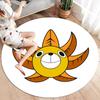 One Piece Jolly Roger Logo Round Area Rug Carpet Rug For Living Room Bedroom Sofa Playroom Decor Nonslip Floor Mat
