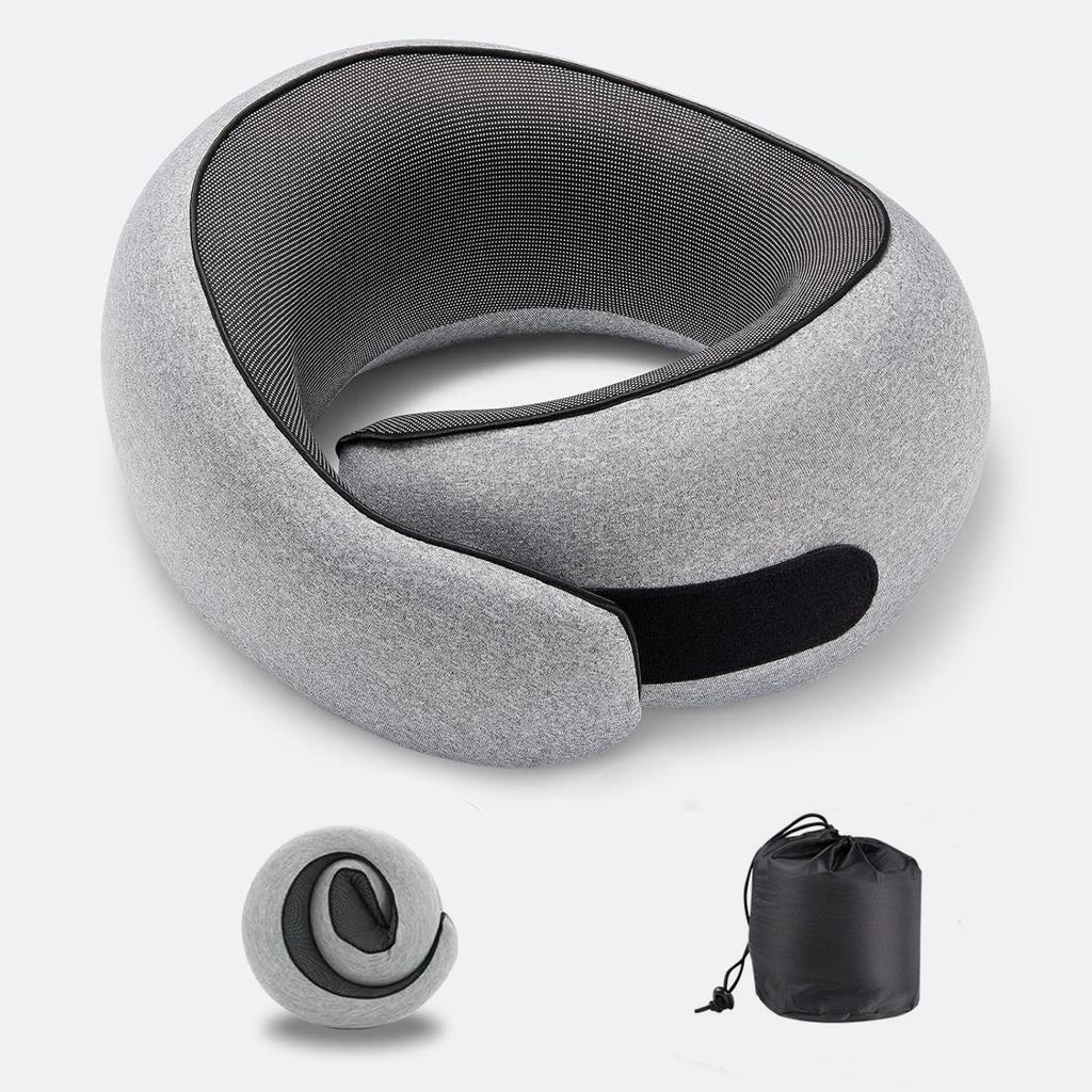 U-Shaped Memory Foam Neck Pillow: Comfortable, Portable Support for Travel