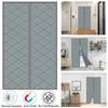 Magnetic Thermal Door Curtain Heavy Duty Oxford Fabric Insulated Wind Blocker for French Sliding Glass Doors Easy Install