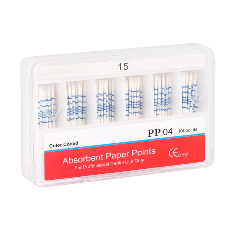 Dental Absorbent Paper Points 04 15-40# Root Cancel Endodontics Gutta Percha Cotton Fiber Tips Dentist Tool