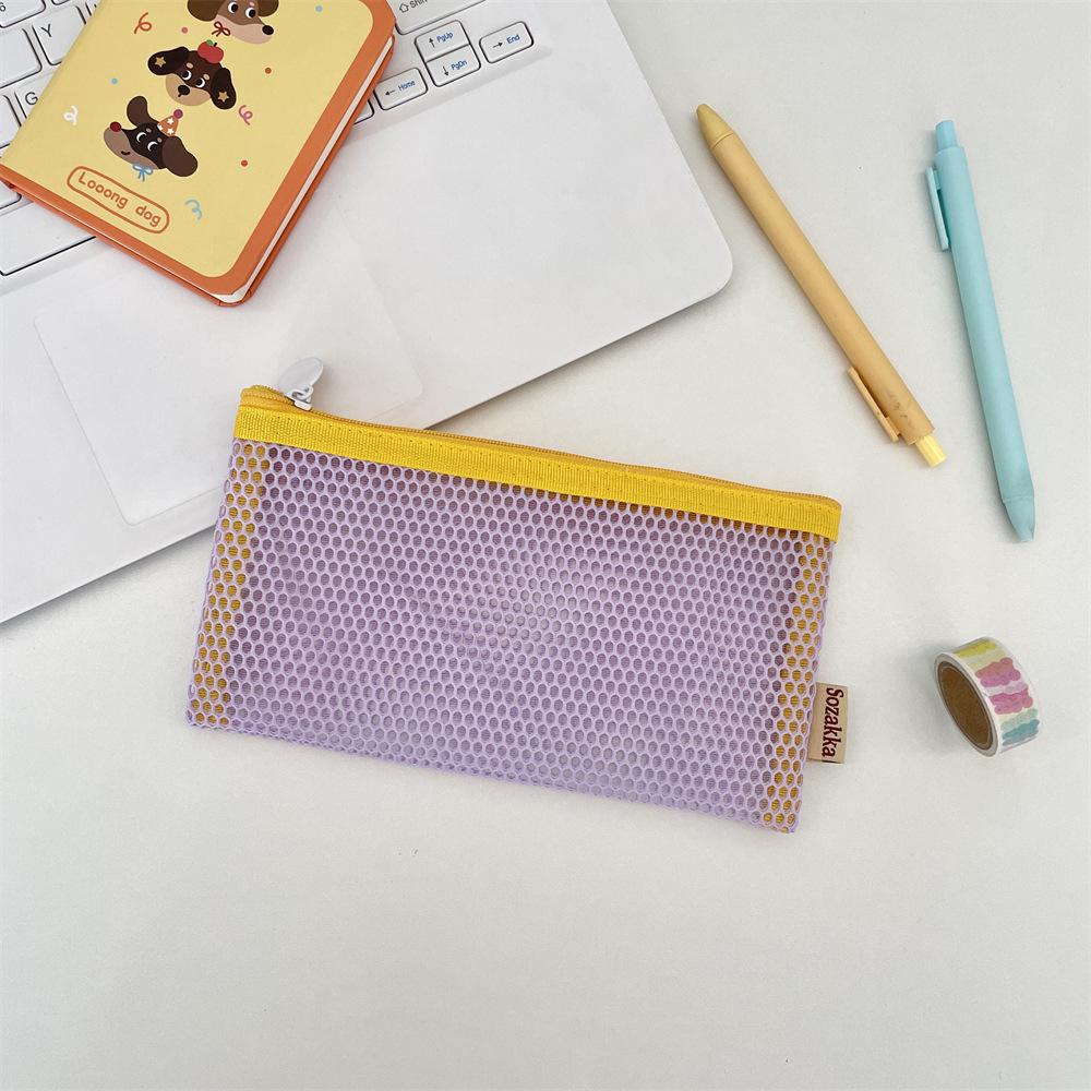 Mesh Travel Cosmetic Bag Portable Makeup Storage Bag Purses Women Large Capacity Zipper Make Up Organizer Storage Clutch