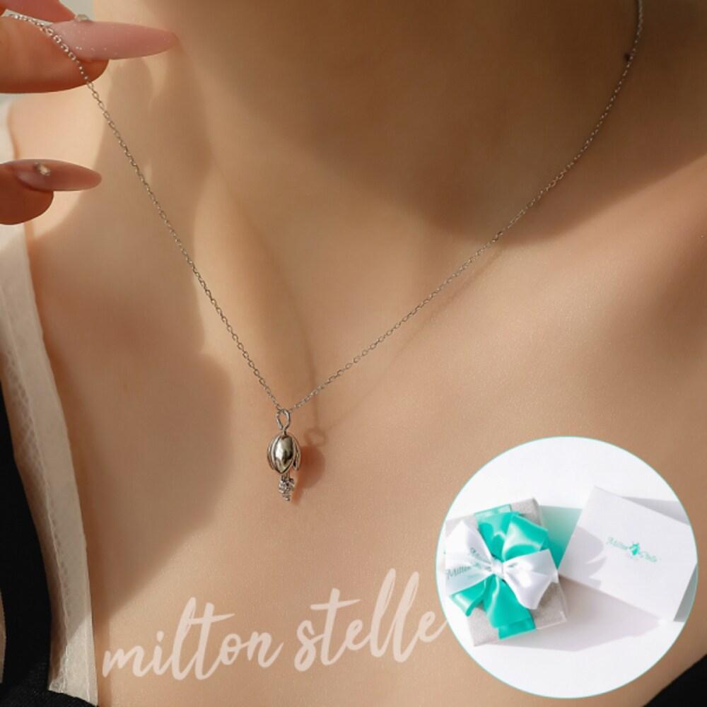 [92.5 Silver/Mabel] Poppy 925 Silver Necklace++