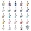 S925 Silver DIY Bracelet Charms Tarot Theme Sun Moon Stars Pendants Beads Kit