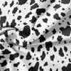 3 Pieces White Base Classic Black Cow Spotted Duvet Cover Set, Simple Cowhide Animal Print Modern Minimalist Bedding
