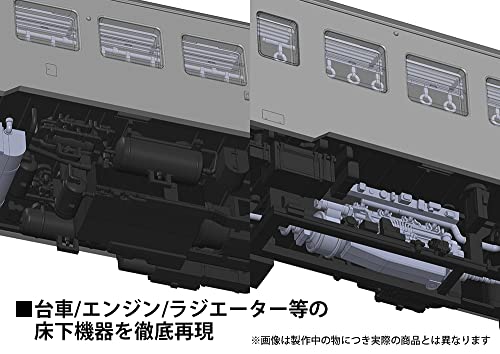 PLUMPMOA HO Gauge 1/80 Kominato Railway Kiha 200 Series Early Model Limited Edition Unpainted Display Model, Unpainted Assembly Plastic Kit, PP153