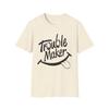 Summer Casual Tshirt  Simple And Comfortable Trouble Maker Smiley Face Tshirt  Graphic Typography Streetwear Tee Funny Gift
