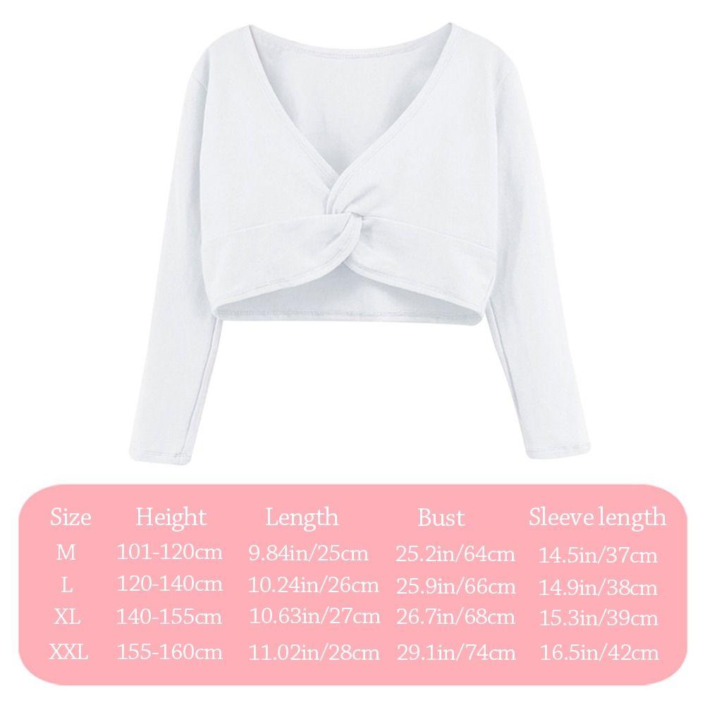 Cotton Ballet Shawl Long Sleeve Gymnastics Shawl Fashion Dance Wrap Tops  Children