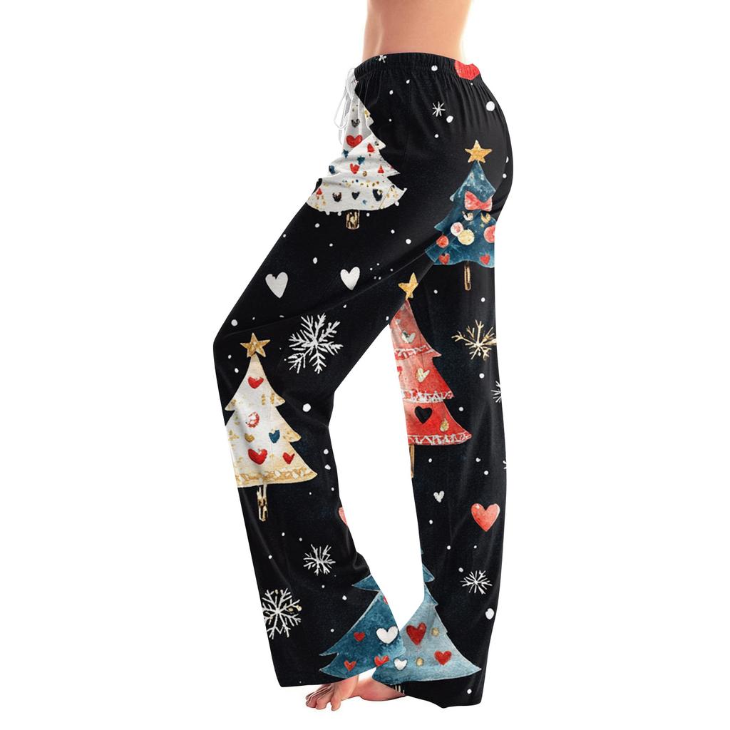 Women's Fashion Loose Casual  Printed Casual Pants
