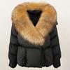 OFTBUY 2024 Winter Jacket Women Natural Real Raccoon Fox Fur Collar White Duck Down Coat Thick Warm Streetwear Casual Outerwear