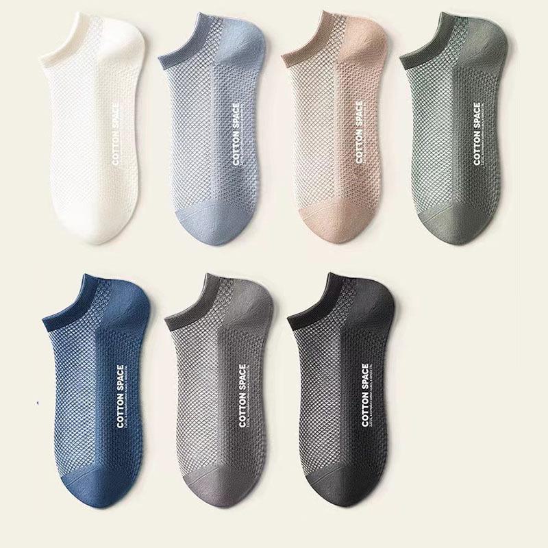 Men's Summer Breathable Mesh Anti-Sweat Deodorant Socks