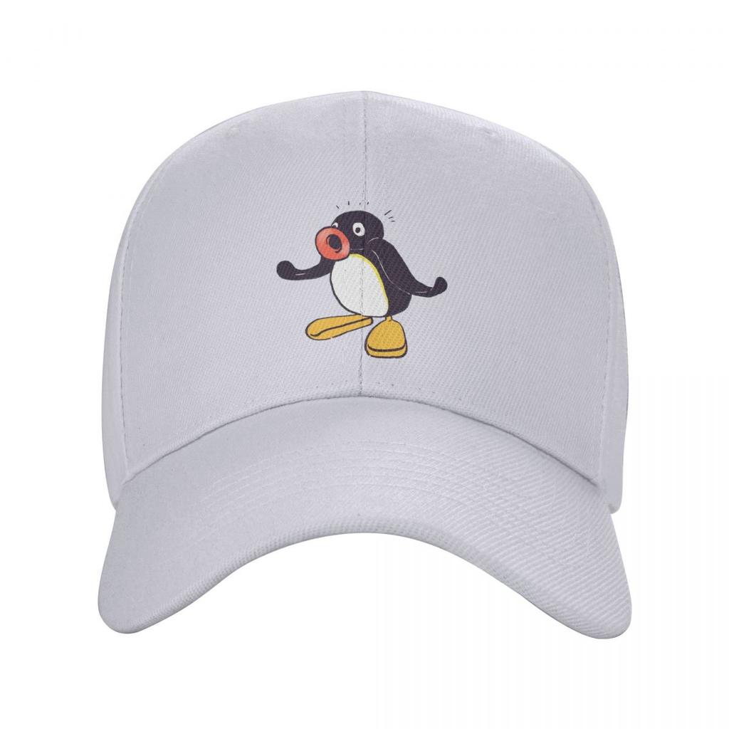Surprised Pingu Cartoon Baseball Caps Fashion Men Women Hats Outdoor Cap Streetwear Baseball Hat Casquette
