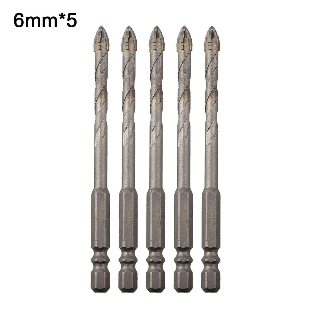 High Speed Eccentric Drill Bit Set for Glass Tiles 5pcs Tungsten Steel Alloy