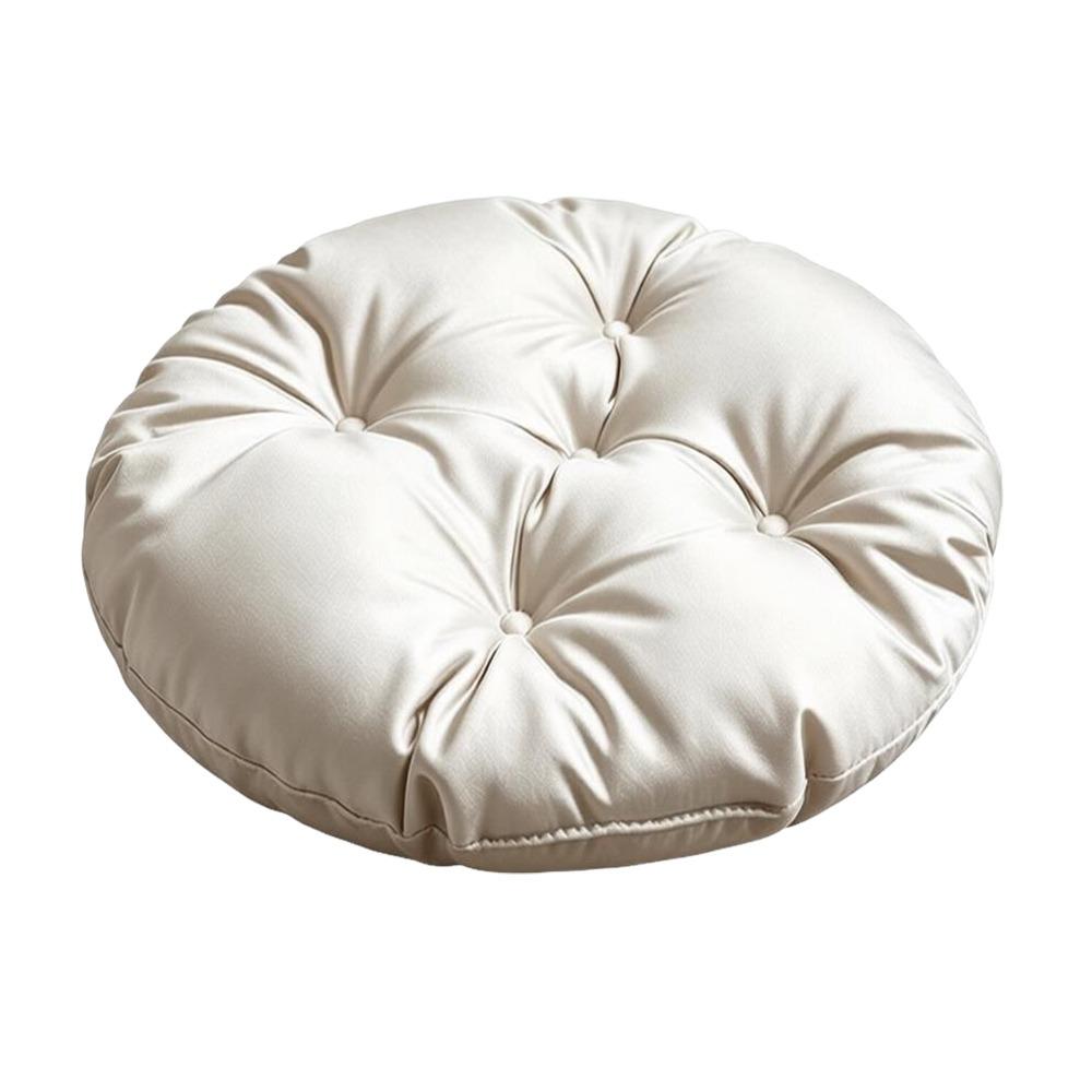 Silk Fabric Chair Cushion Round Sofa Seat Cushion Durable Tatami Mat for Home&Office