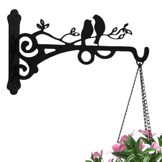 Wall Plant Hanger Metal Coated Wall-mounted Hook Rust-Proof Indoor Outdoor Bracket