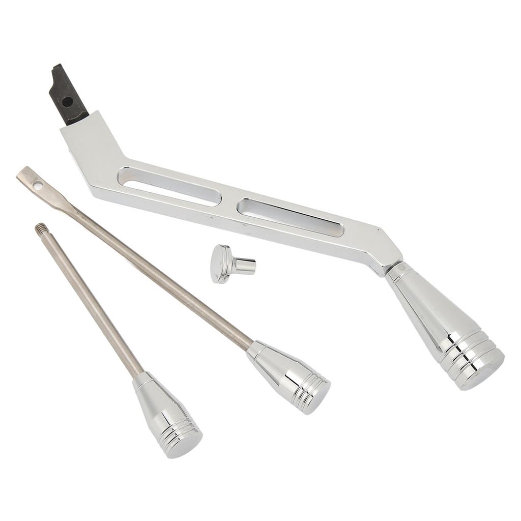 Schalthebel-Blinker-Warnblinker-Neigungssatz, polierter Billet-Edelstahl, hohe Festigkeit für Autos