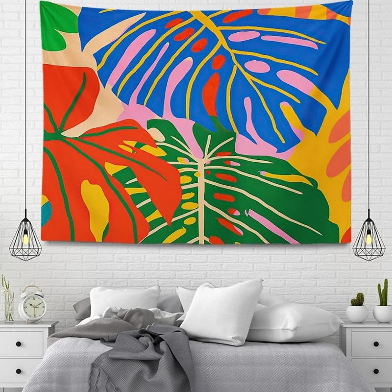 Простой цветочный гобелен с рисунком из мультфильма — фото 21