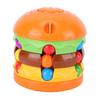 Rotating Bean Puzzle Toy Bright Colors Lightweight Portable Fingertip Toy for Children Adult Hamburger