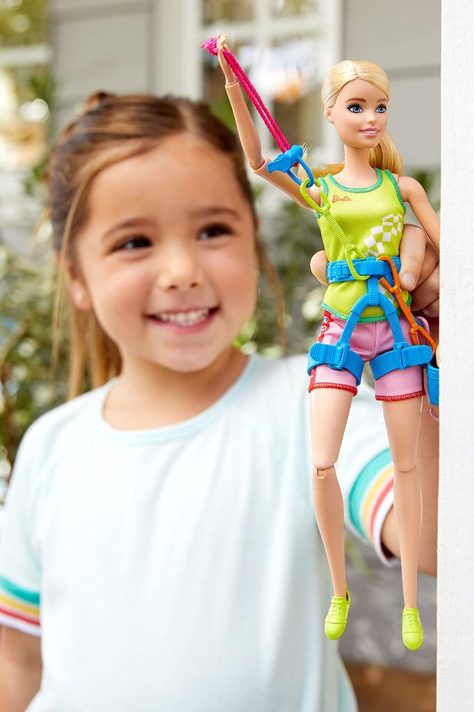 barbie Barbie Campeã de Escalada Esportiva Licenciada Olímpica de Tóquio Olimpíadas de Tóquio 2020 e Acessório 3 e GJL75 [Boneca para Vestir] [Conjunto de Bonecas] [Idades Acima]