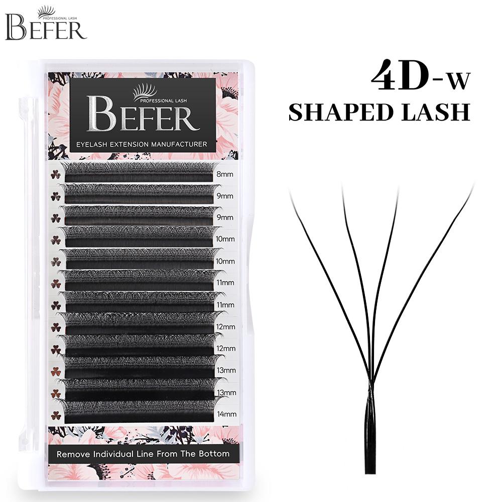 Befer 8d W Shape Eyelashes Extension Volume 8d Supplies For Eyelash Extensions High Quality Natural False Cilios 8d Lashes C/D