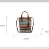 Fashion Portable Striped Women Crossbody Bags Straw Large Capacity Beach Bag Shoulder Bags Ladies Casual Clutch Purse