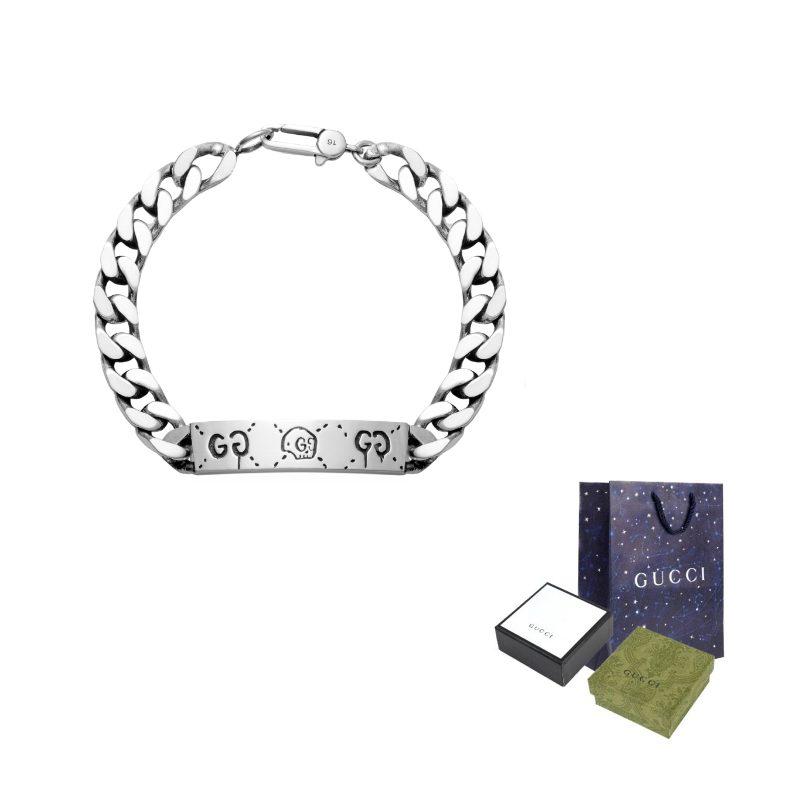 GUCCI Ghost 925 Sterling Silver Bracelets