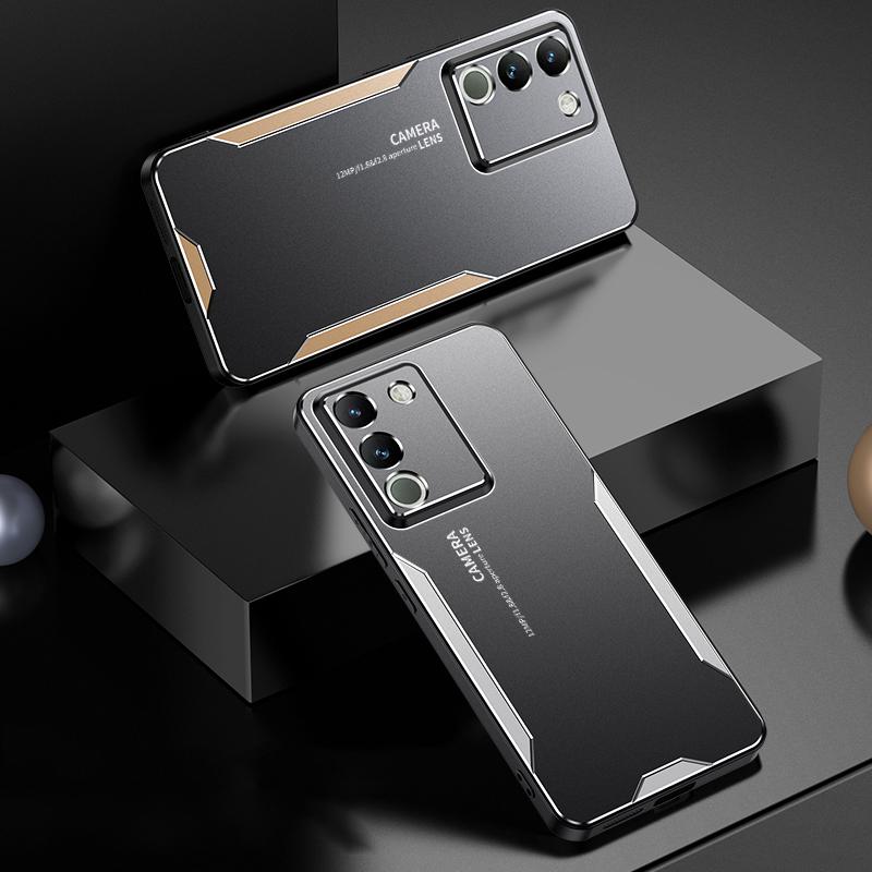 Pro vivo Y200 (Indie) Pouzdro na telefon z PC+TPU+hliníkové slitiny, ochrana proti pádu, kryt mobilního telefonu