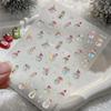 Cute Christmas Snowman Christmas Tree Santa Claus Nail Stickers Kawaii Art Stickers Diy New Year Accessories Manicure Decals